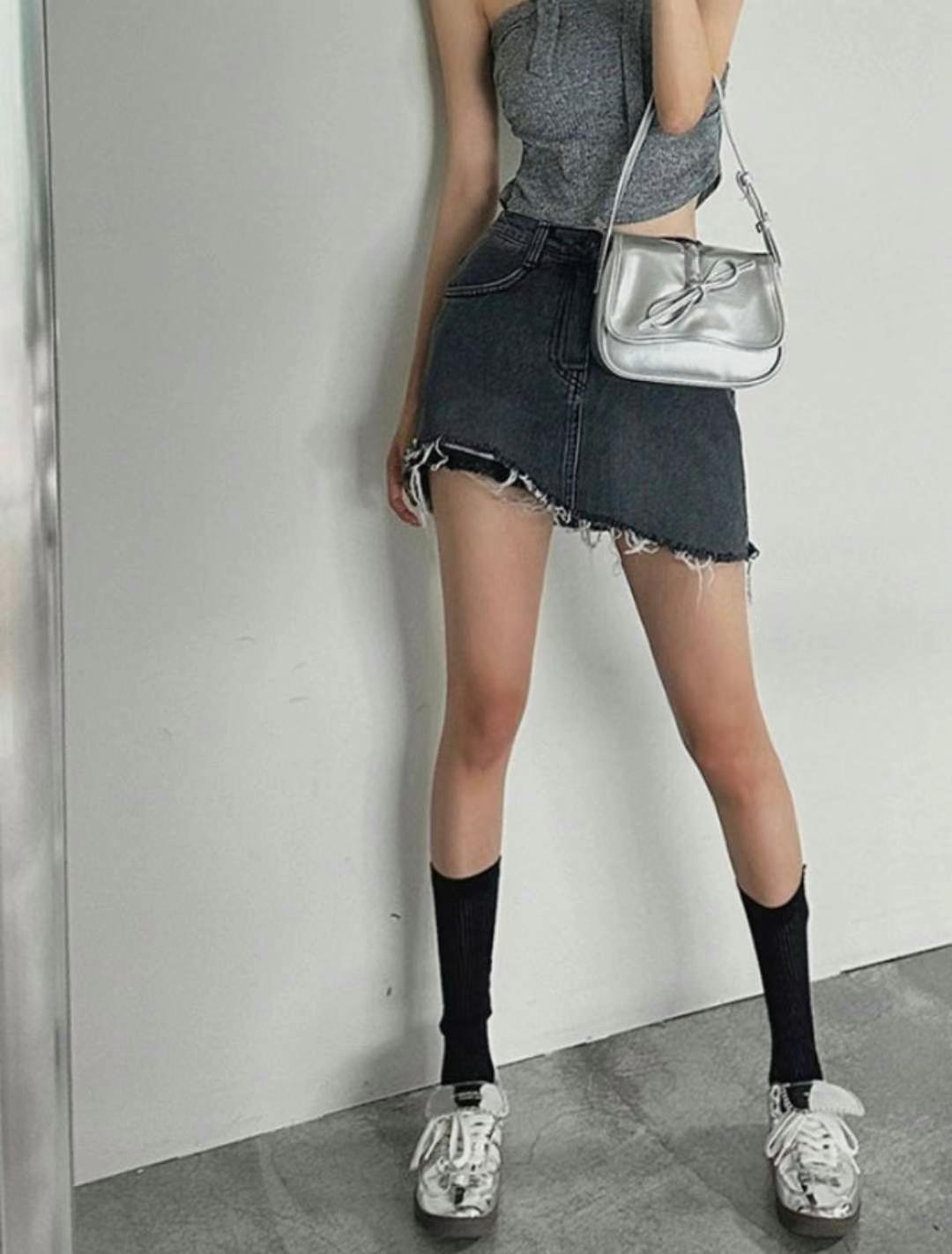 L@BOR-레이버-T韓國直郵東大門實拍女裝新款人氣職業短裙L@BOR短裙