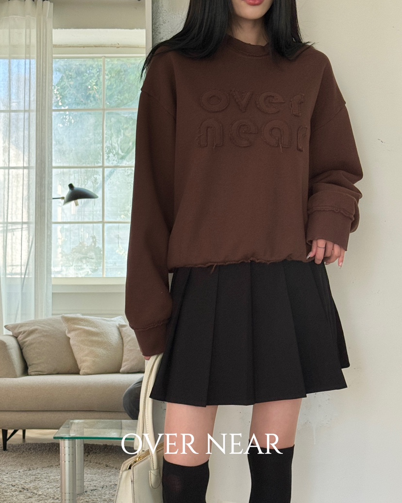 NAME VALUE直郵韓國代購女裝新款熱賣推薦24秋冬短裙褶皺OVER NEAR短裙圖色2