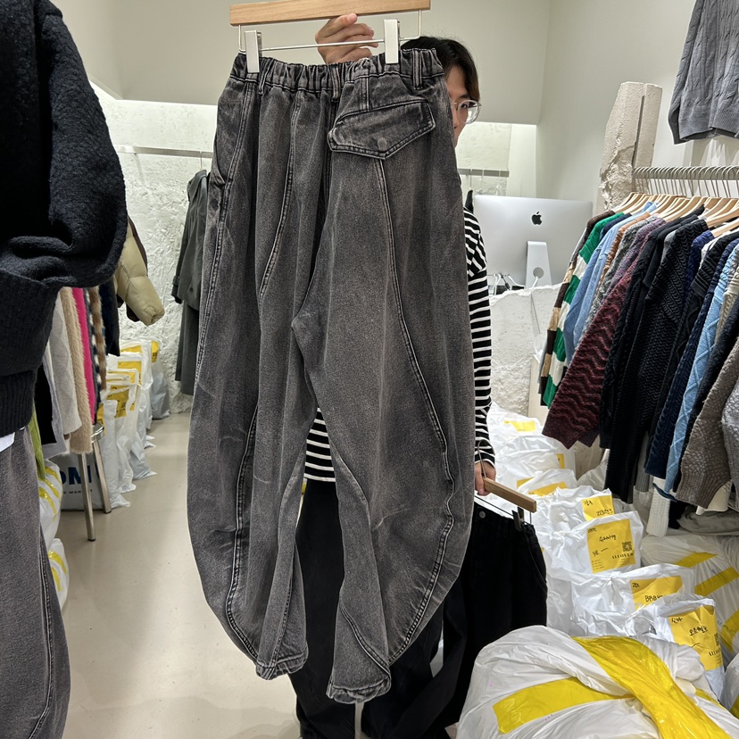 ALL OVER韓國直郵東大門代購女裝新品真品職業休閑時尚牛仔褲ALL OVER-男裝牛仔褲