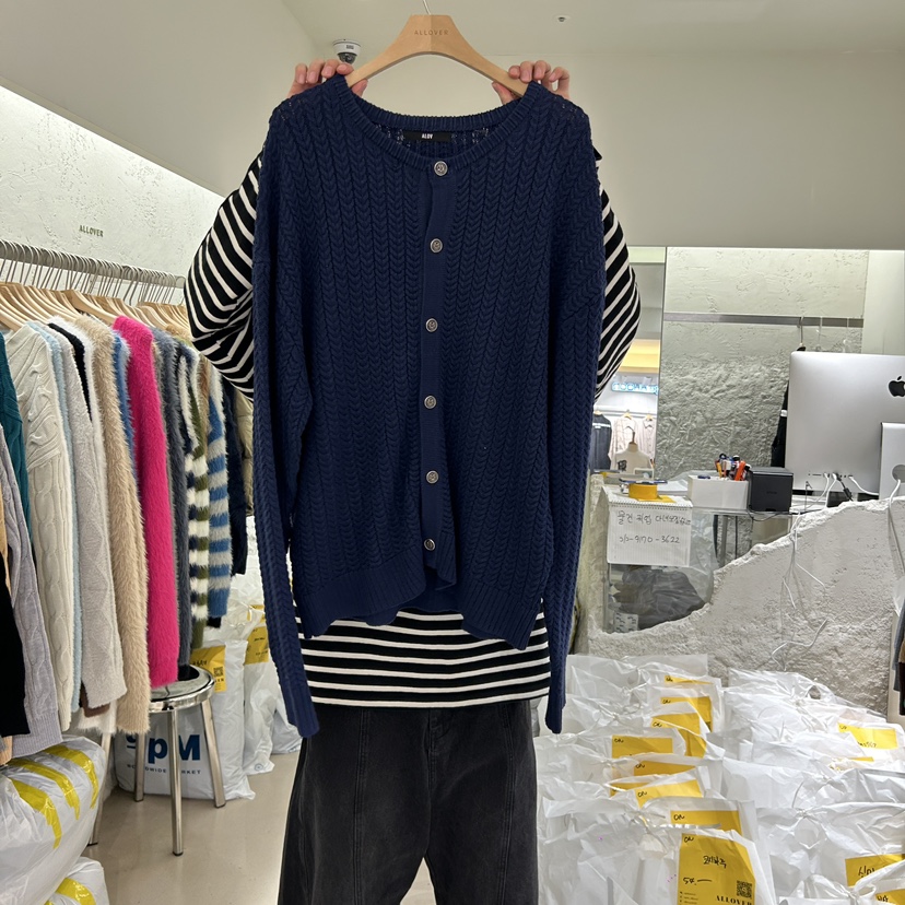 ALL OVER韓國直郵東大門實拍女裝新品真品人氣休閑時尚針織衫ALL OVER-男裝針織衫圖色2
