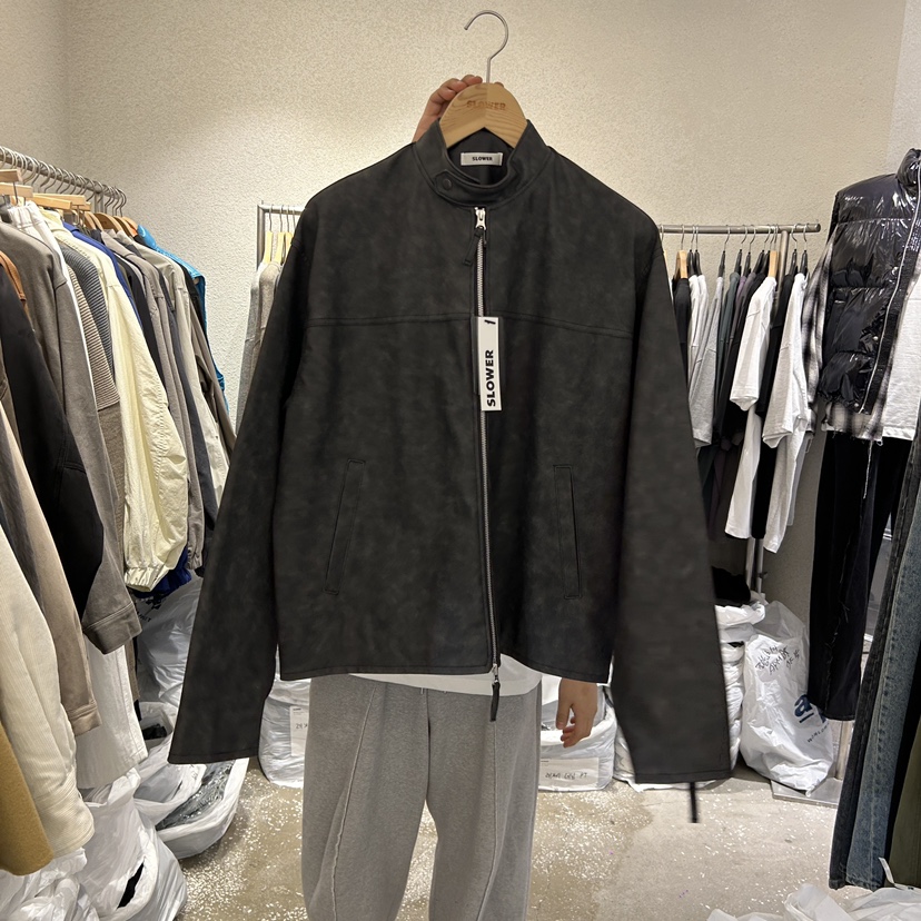 SLOWER韓國直郵女裝新品熱賣人氣時尚真品24秋冬職業夾克SLOWER夾克圖色2