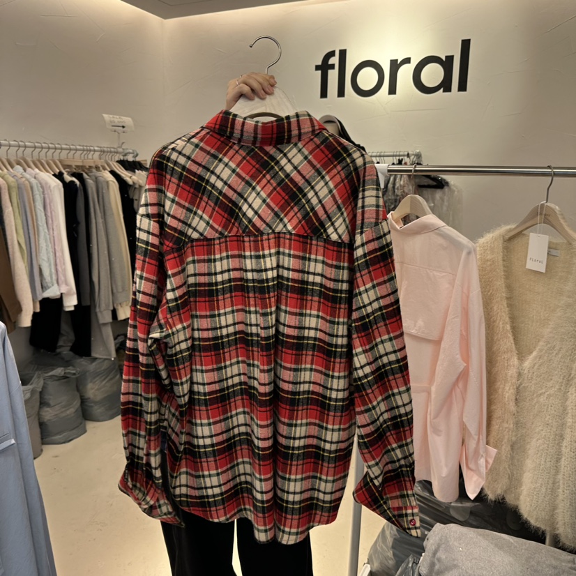 floral直郵韓國代購女裝新品真品人氣時尚推薦休閑襯衫蕾絲衫FLORAL襯衫/蕾絲衫