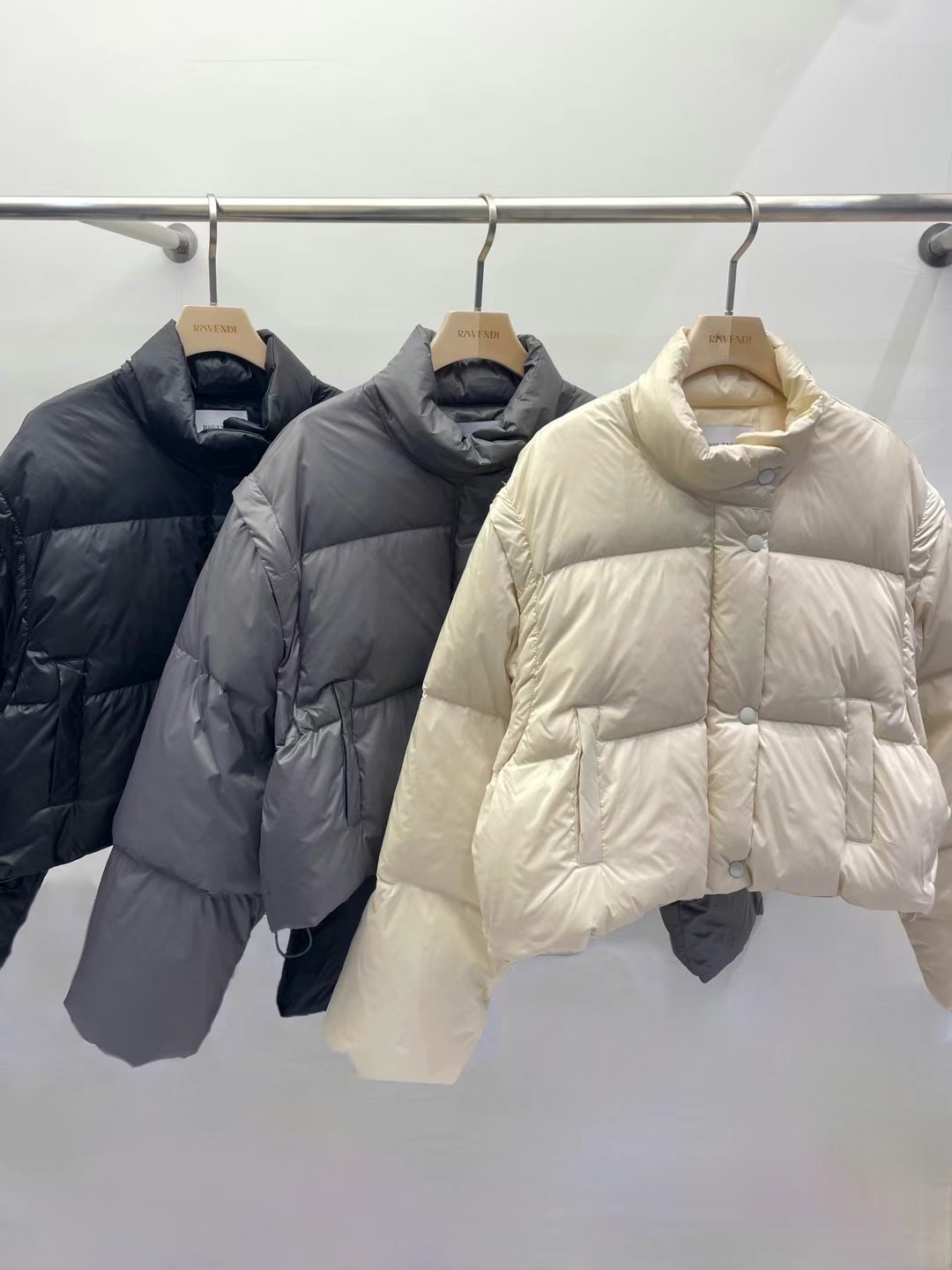 ROVENDI韓國直郵東大門代購女裝新品人氣推薦休閑短款棉服鴨絨ROVENDI短款棉服