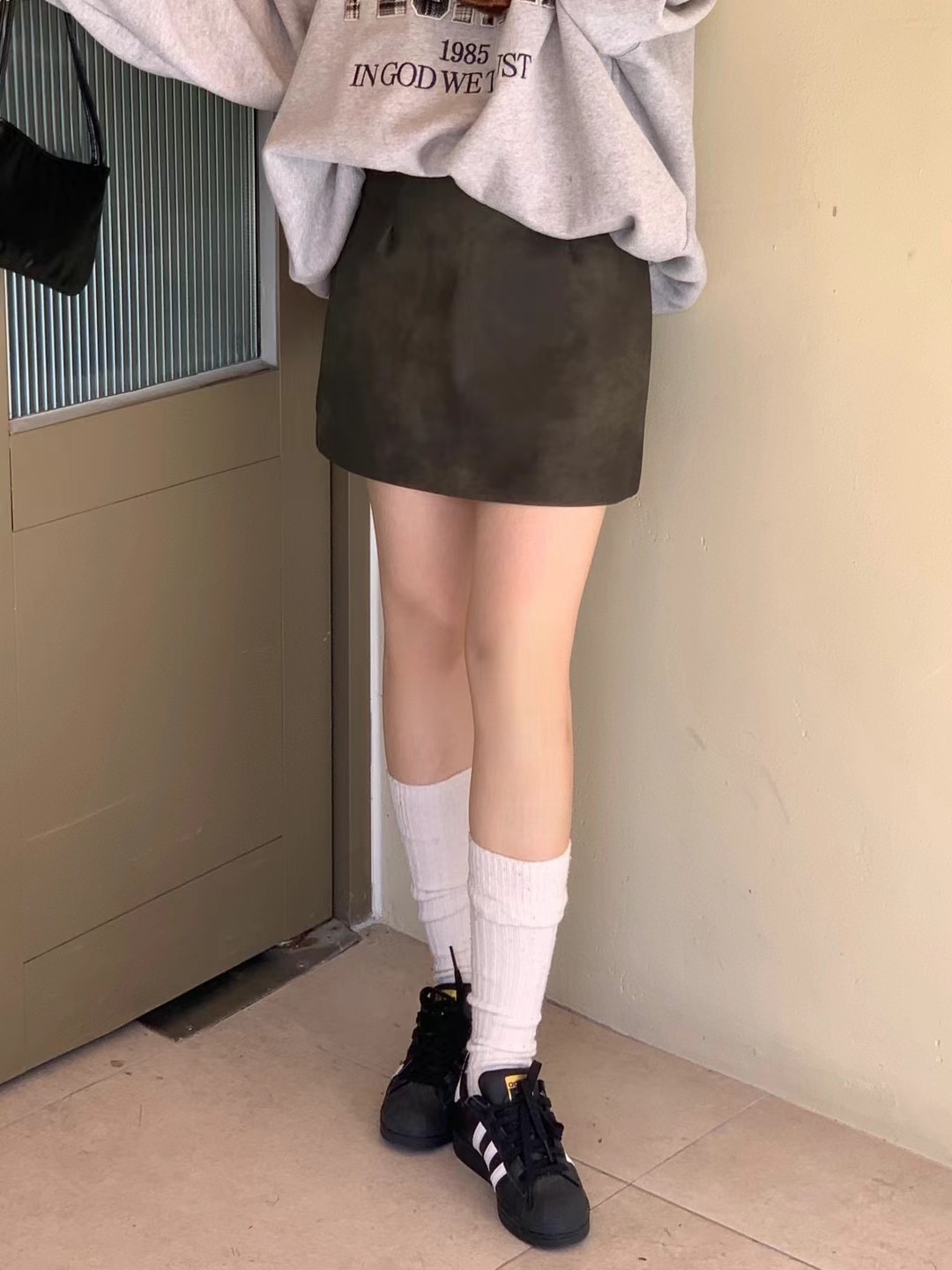 ROVENDI直郵韓國代購女裝新品24秋冬熱賣真品時尚職業短裙ROVENDI短裙圖色2