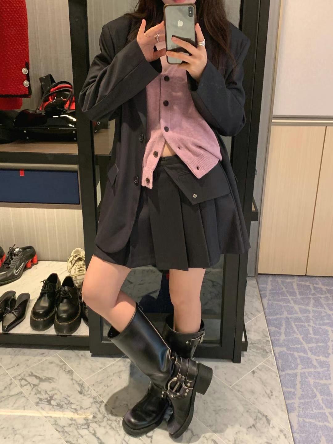 FORMAL直郵韓國代購女裝新品職業真品時尚人氣休閑夾克腰帶FORMAL夾克圖色2