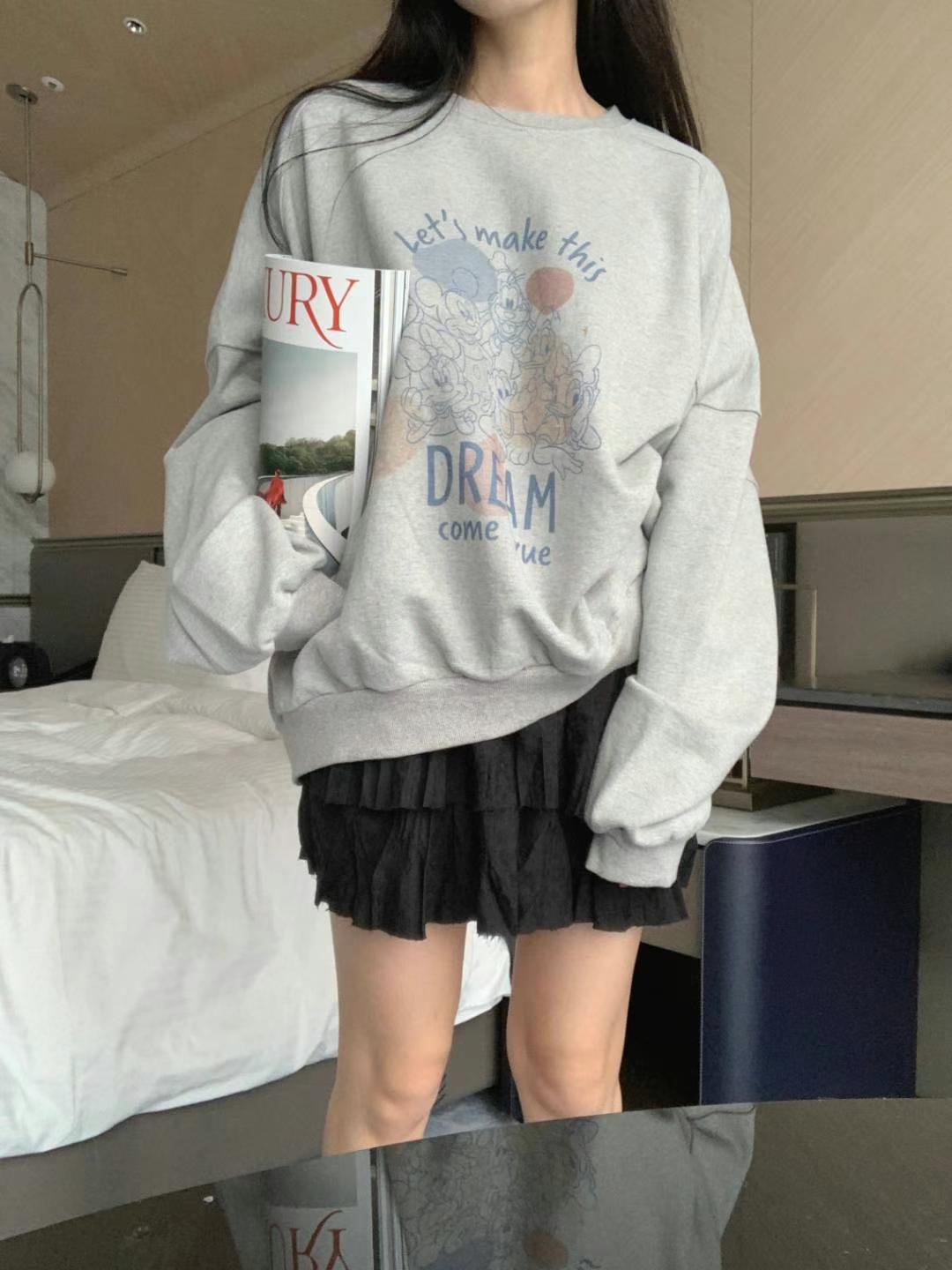 FORMAL韓國直郵東大門實拍女裝新品24秋冬時尚人氣休閑衛衣FORMAL衛衣圖色3
