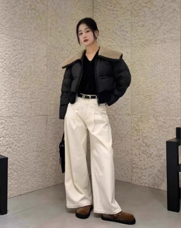 BELLINO293韓國直郵東大門代購女裝新款真品短款棉服填充BOBBIE DOLL短款棉服