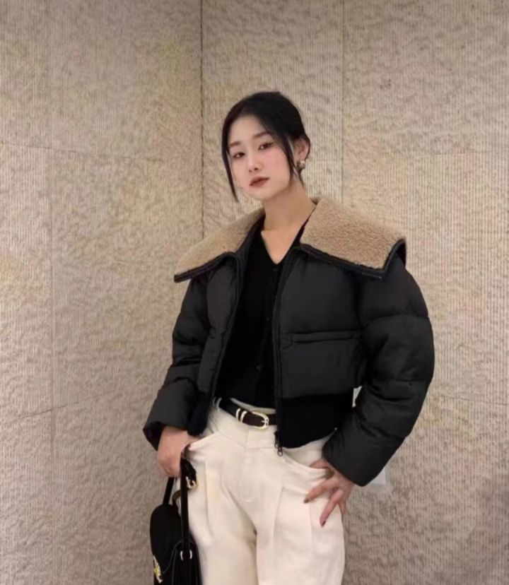 BELLINO293韓國直郵東大門代購女裝新款真品短款棉服填充BOBBIE DOLL短款棉服