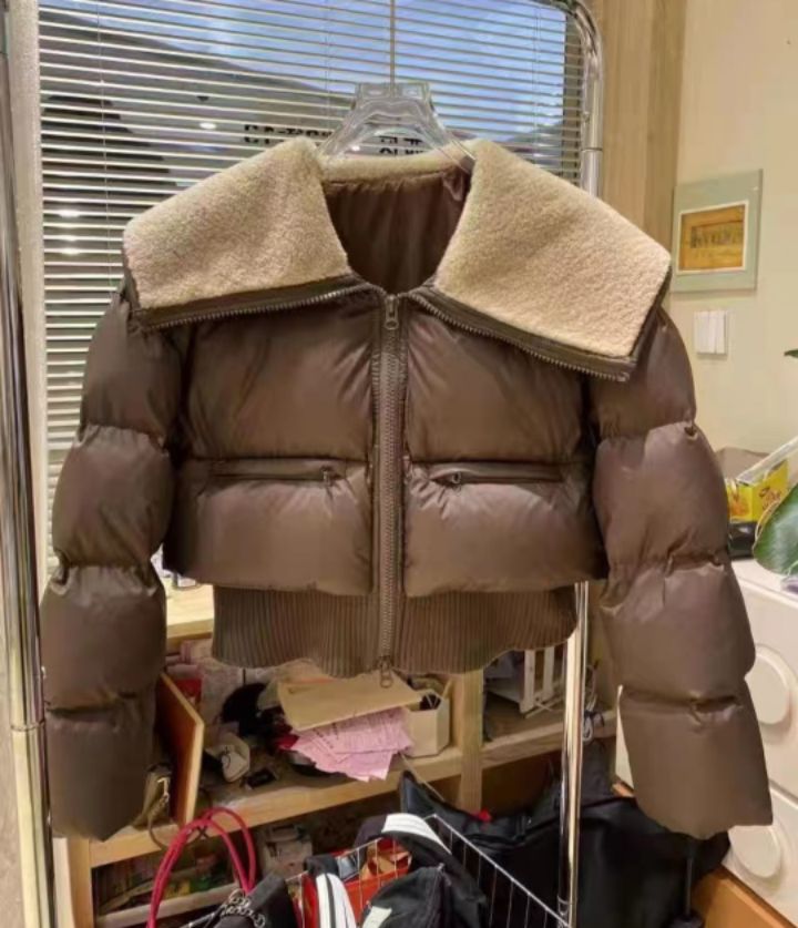 BELLINO293韓國直郵東大門代購女裝新款真品短款棉服填充BOBBIE DOLL短款棉服圖色2