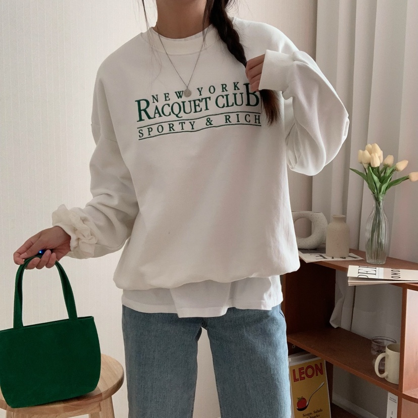 HELLO JINI韓國直郵東大門代購女裝新款推薦休閑時尚衛衣刺繡HELLO JINI衛衣圖色3