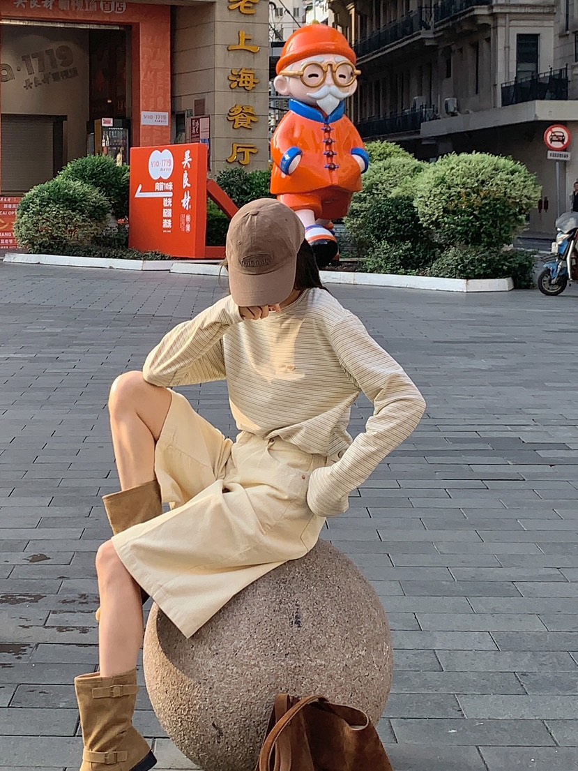 FORMSTUDIO韓國直郵東大門代購女裝新款24秋冬推薦長袖T恤FORMSTUDIO長袖T恤