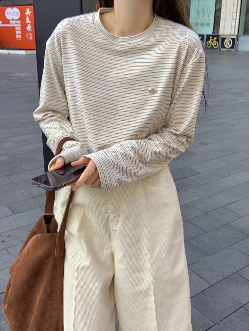 FORMSTUDIO韓國直郵東大門代購女裝新款24秋冬推薦長袖T恤FORMSTUDIO長袖T恤
