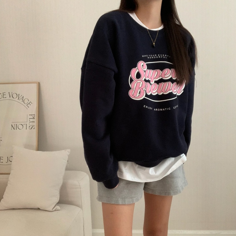 HELLO JINI直郵韓國代購女裝新品職業24秋冬熱賣衛衣拉絨HELLO JINI衛衣