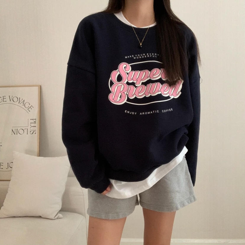 HELLO JINI直郵韓國代購女裝新品職業24秋冬熱賣衛衣拉絨HELLO JINI衛衣