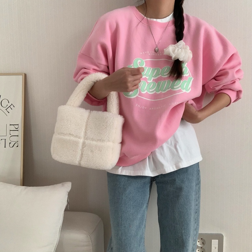HELLO JINI直郵韓國代購女裝新品職業24秋冬熱賣衛衣拉絨HELLO JINI衛衣