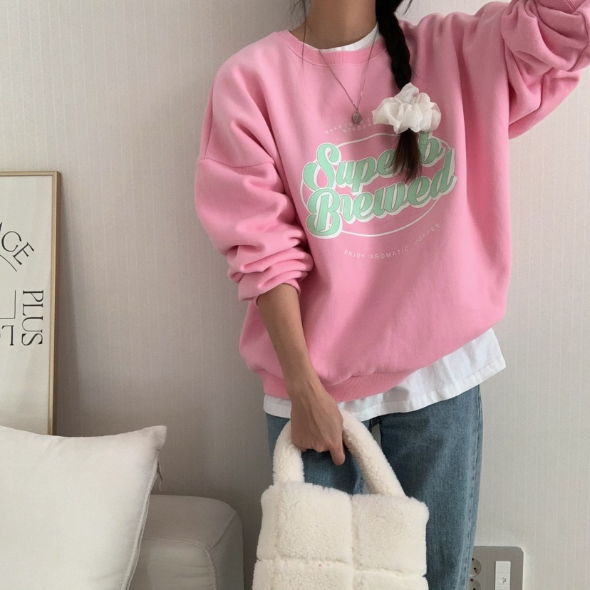HELLO JINI直郵韓國代購女裝新品職業24秋冬熱賣衛衣拉絨HELLO JINI衛衣