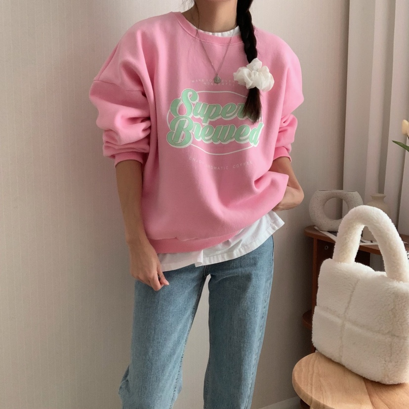 HELLO JINI直郵韓國代購女裝新品職業24秋冬熱賣衛衣拉絨HELLO JINI衛衣