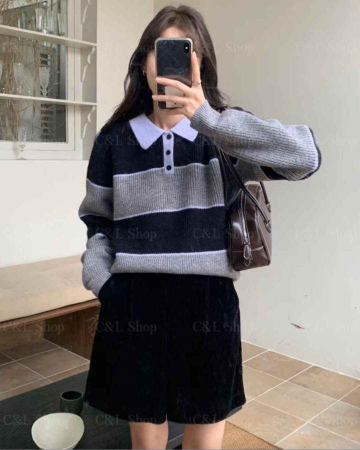 BELLINO293直郵韓國代購女裝新品真品人氣24秋冬針織衫BOBBIE DOLL針織衫