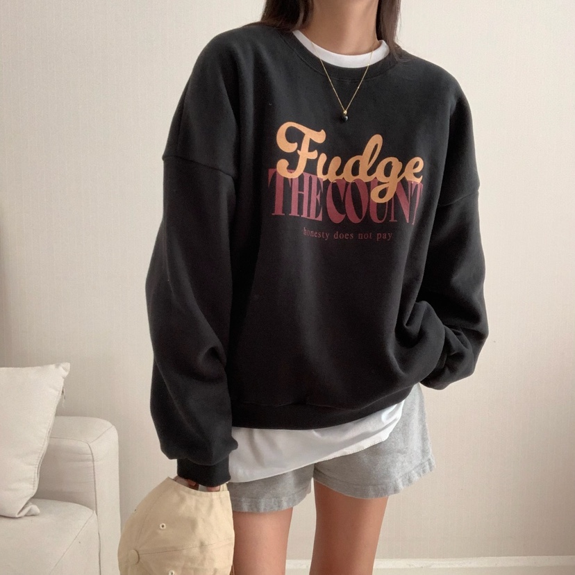 FROMJINI直郵韓國代購女裝新品時尚職業休閑24秋冬衛衣拉絨FROMJINI衛衣