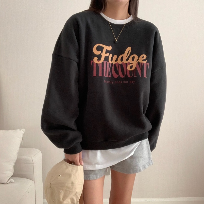 FROMJINI直郵韓國代購女裝新品時尚職業休閑24秋冬衛衣拉絨FROMJINI衛衣