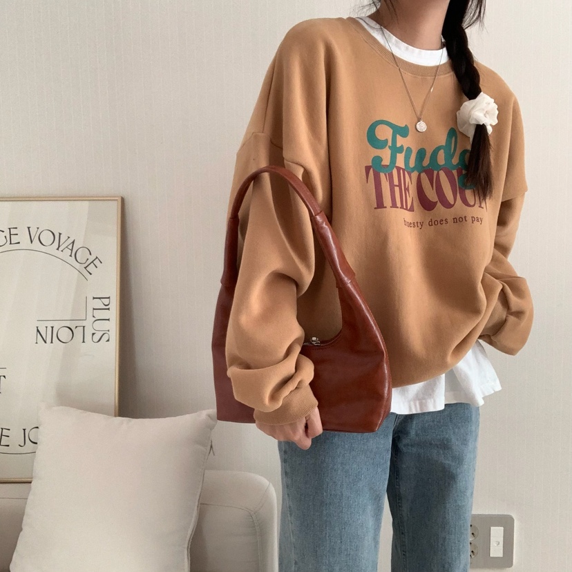 FROMJINI直郵韓國代購女裝新品時尚職業休閑24秋冬衛衣拉絨FROMJINI衛衣