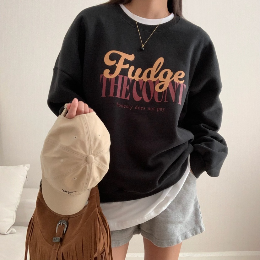 FROMJINI直郵韓國代購女裝新品時尚職業休閑24秋冬衛衣拉絨FROMJINI衛衣圖色2