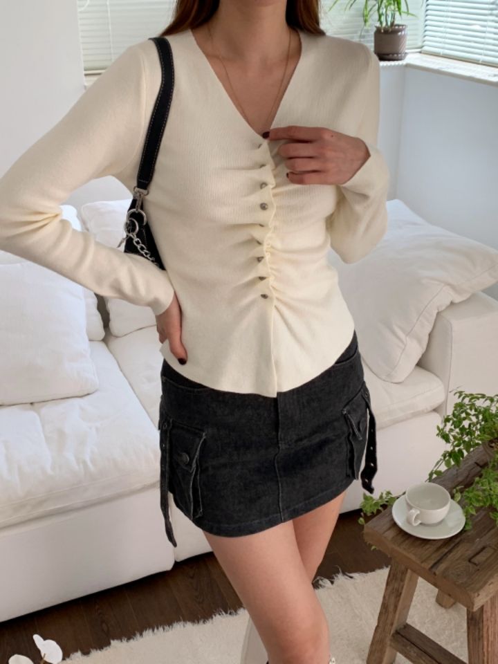 BELLINO293韓國直郵東大門代購女裝新品24秋冬時尚針織衫BOBBIE DOLL針織衫