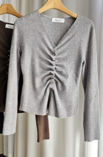 BELLINO293韓國直郵東大門代購女裝新品24秋冬時尚針織衫BOBBIE DOLL針織衫圖色3