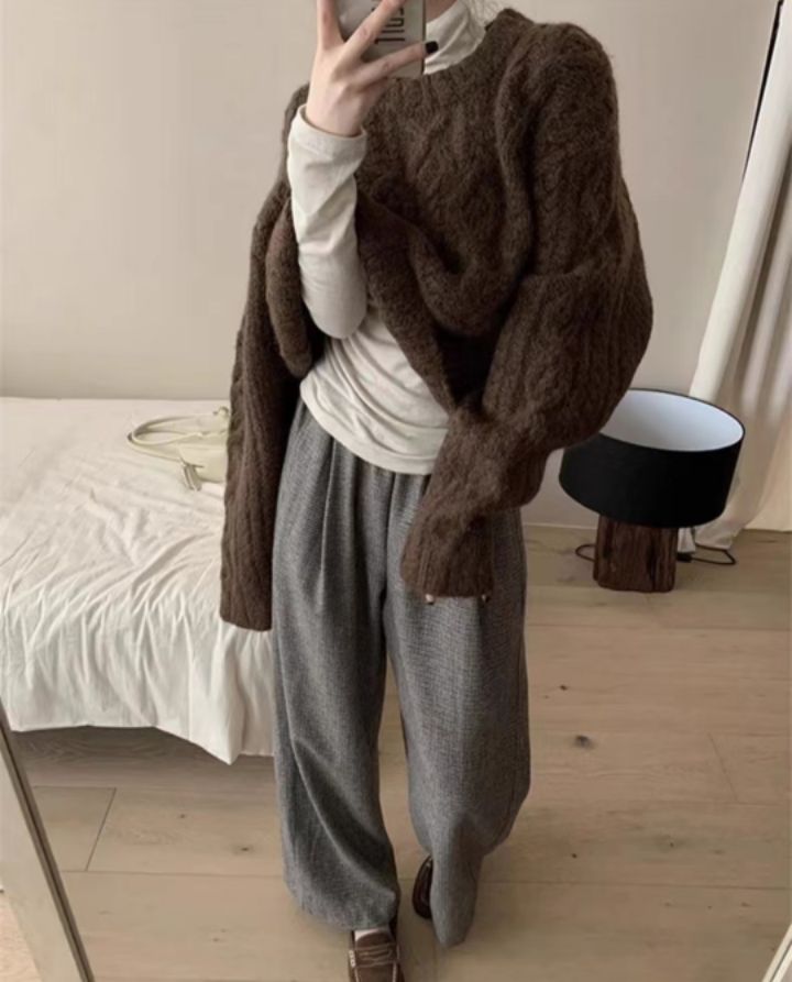 BELLINO293直郵韓國代購女裝新款休閑24秋冬人氣熱賣毛衣BOBBIE DOLL毛衣