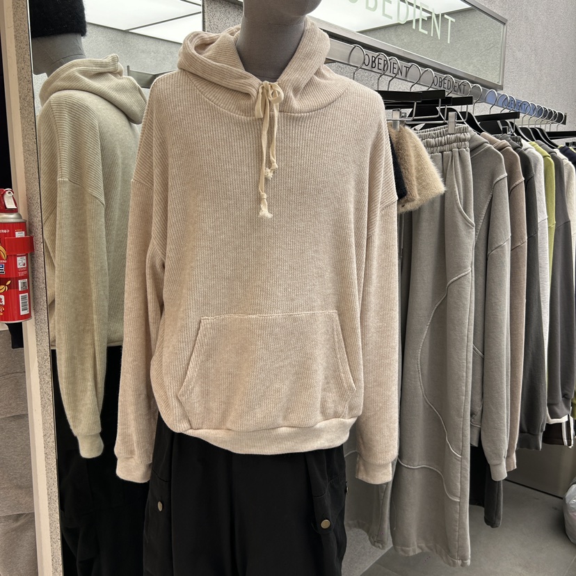 LE A直郵韓國代購女裝新款推薦時尚24秋冬休閑熱賣衛衣兜帽LE A-男裝衛衣圖色3