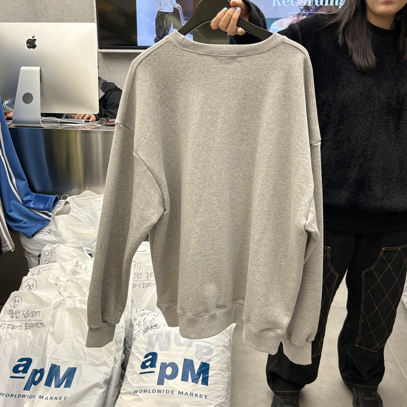 LE A直郵韓國代購女裝新品時尚真品熱賣休閑人氣24秋冬衛衣LE A-男裝衛衣