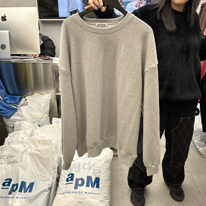 LE A直郵韓國代購女裝新品時尚真品熱賣休閑人氣24秋冬衛衣LE A-男裝衛衣