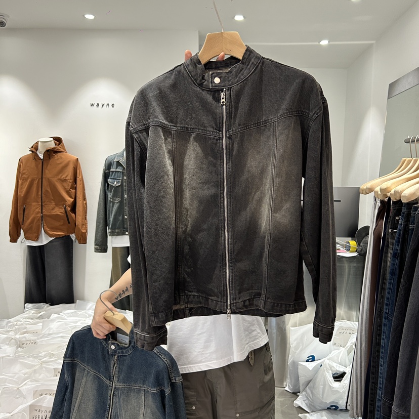 WAYNE直郵韓國代購女裝新品職業人氣真品24秋冬熱賣時尚夾克WAYNE-男裝夾克圖色2