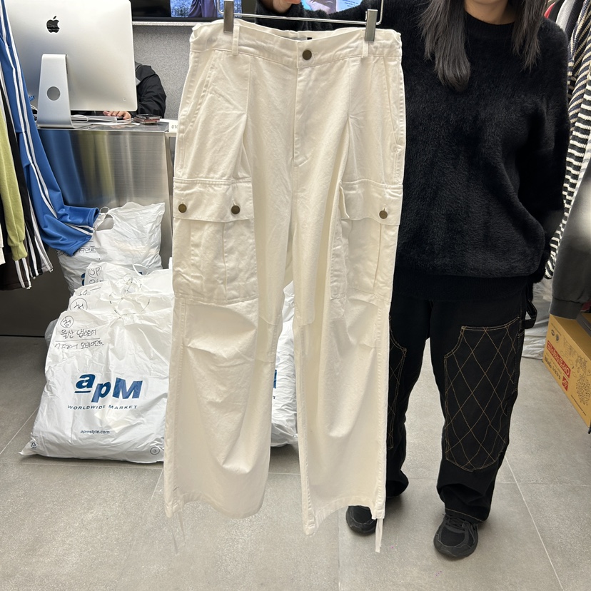 LE A韓國直郵東大門代購女裝新品真品時尚人氣休閑褲工裝褲LE A-男裝休閑褲