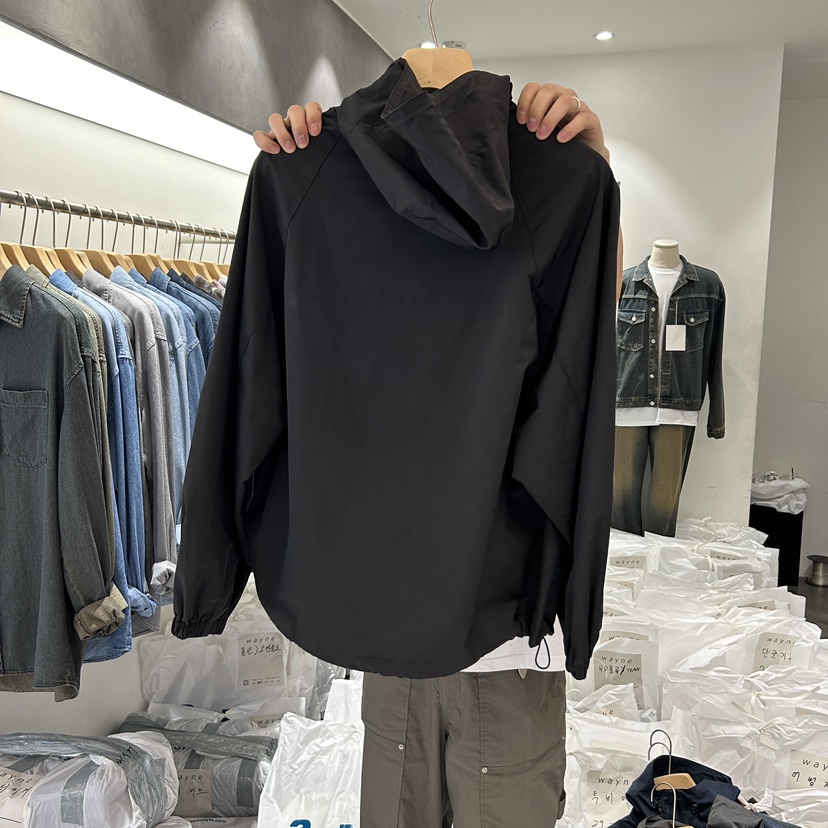 WAYNE韓國直郵東大門代購女裝新品人氣推薦真品夾克拉鏈連帽WAYNE-男裝夾克