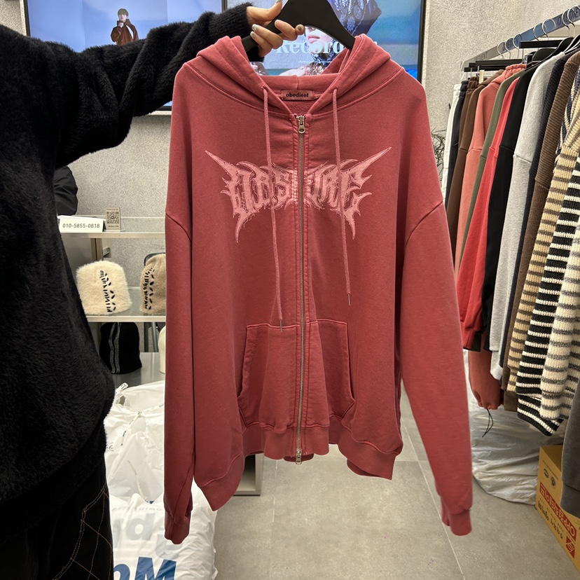 LE A直郵韓國代購女裝新品人氣24秋冬推薦時尚休閑衛衣拉鏈LE A-男裝衛衣圖色2