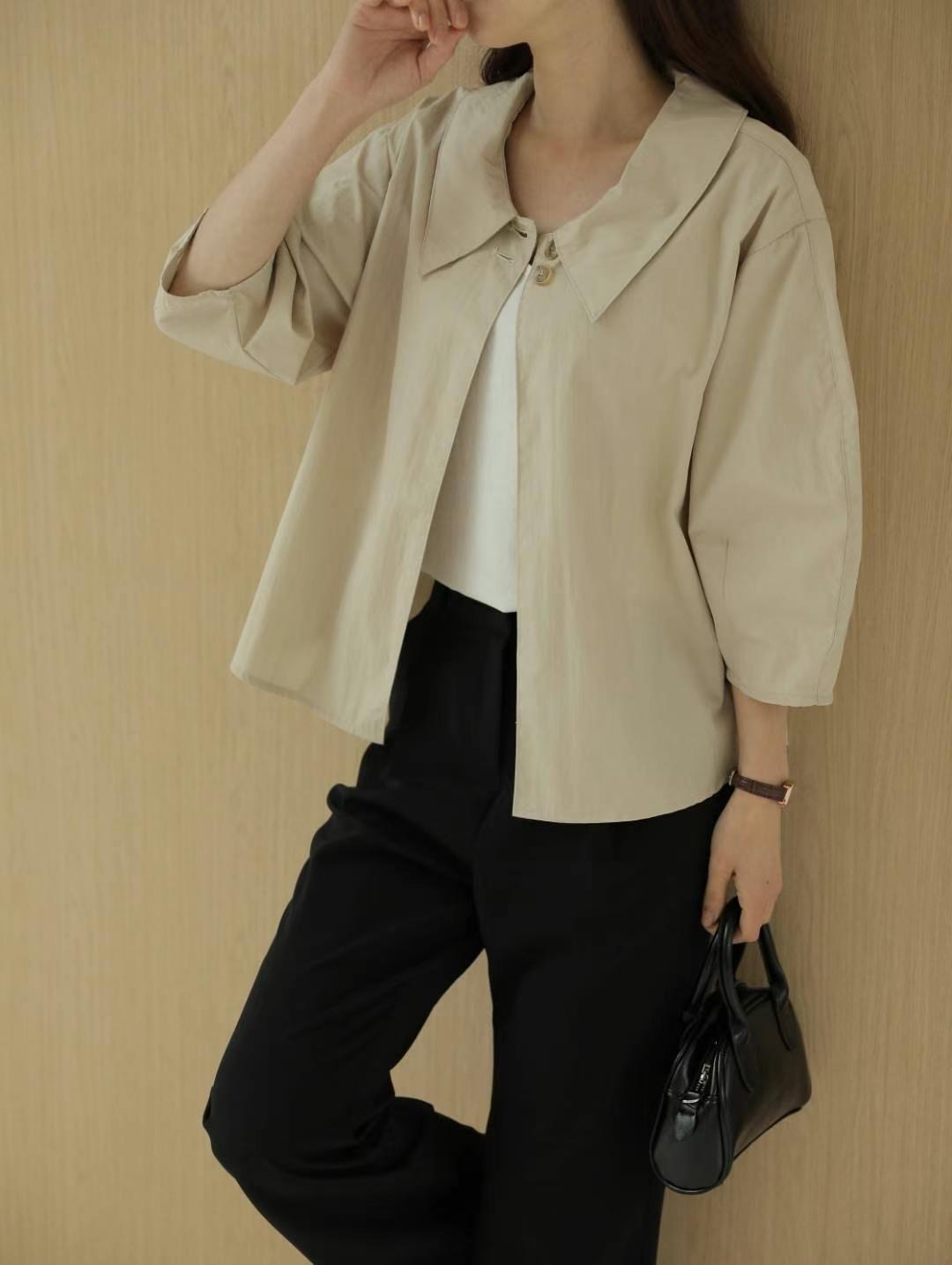 MU 뮤-T韓國直郵東大門代購女裝新品24秋冬真品襯衫蕾絲衫MU 뮤-T襯衫/蕾絲衫