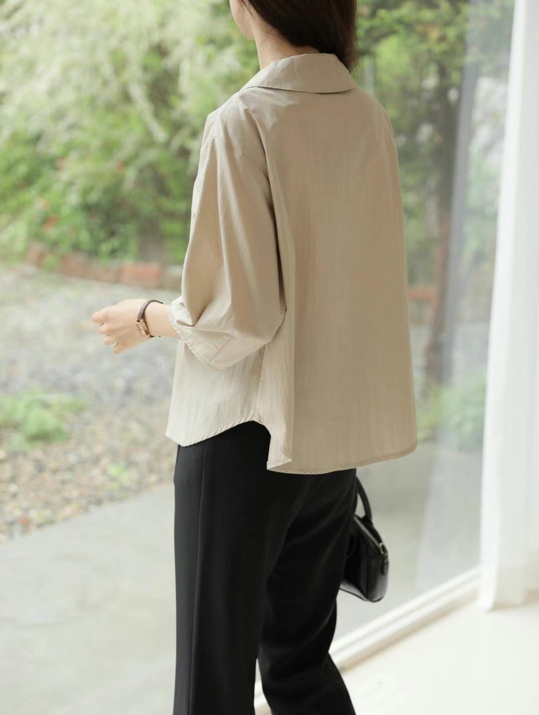 MU 뮤-T韓國直郵東大門代購女裝新品24秋冬真品襯衫蕾絲衫MU 뮤-T襯衫/蕾絲衫