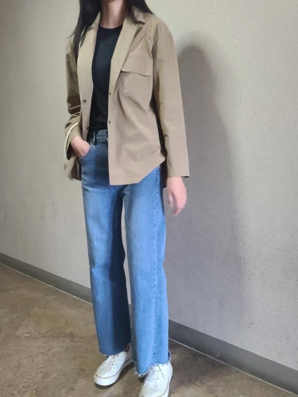 MU 뮤-T直郵韓國代購女裝新款24秋冬人氣休閑推薦職業夾克MU 뮤-T夾克