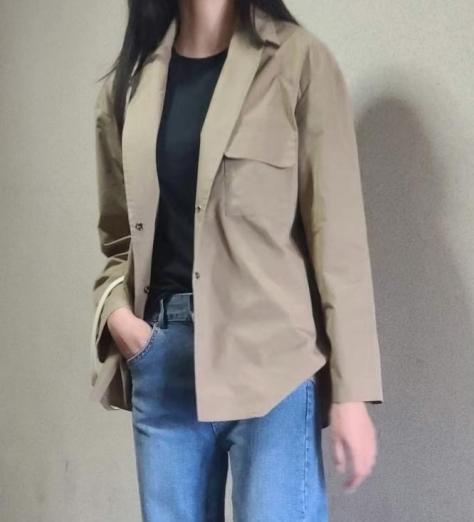 MU 뮤-T直郵韓國代購女裝新款24秋冬人氣休閑推薦職業夾克MU 뮤-T夾克圖色2