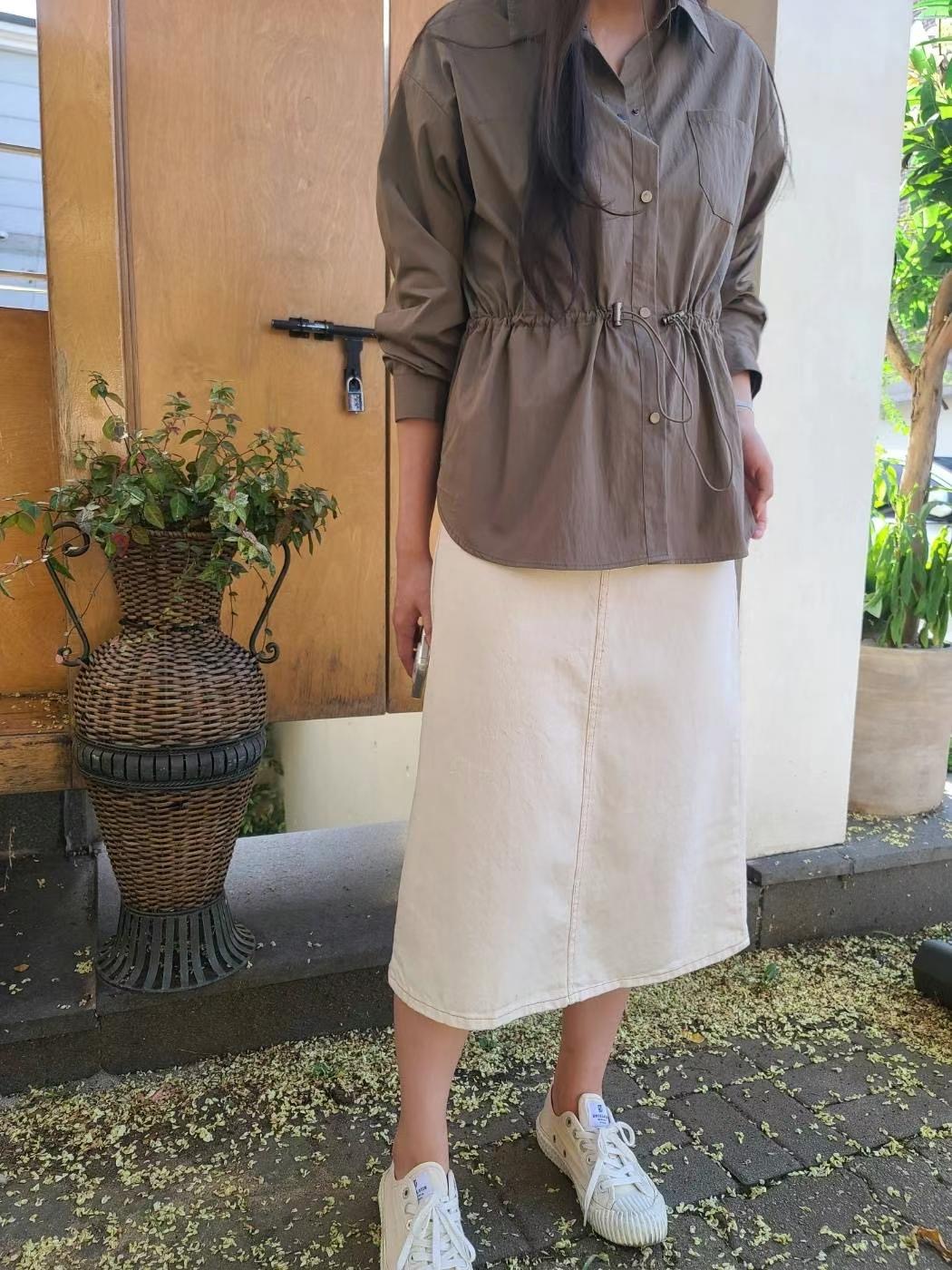 MU 뮤-T韓國直郵東大門代購女裝新品24秋冬時尚襯衫蕾絲衫MU 뮤-T襯衫/蕾絲衫