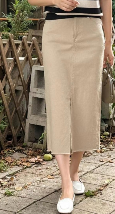 MU 뮤-T直郵韓國代購女裝新款熱賣人氣真品休閑職業24秋冬長裙MU 뮤-T長裙圖色1