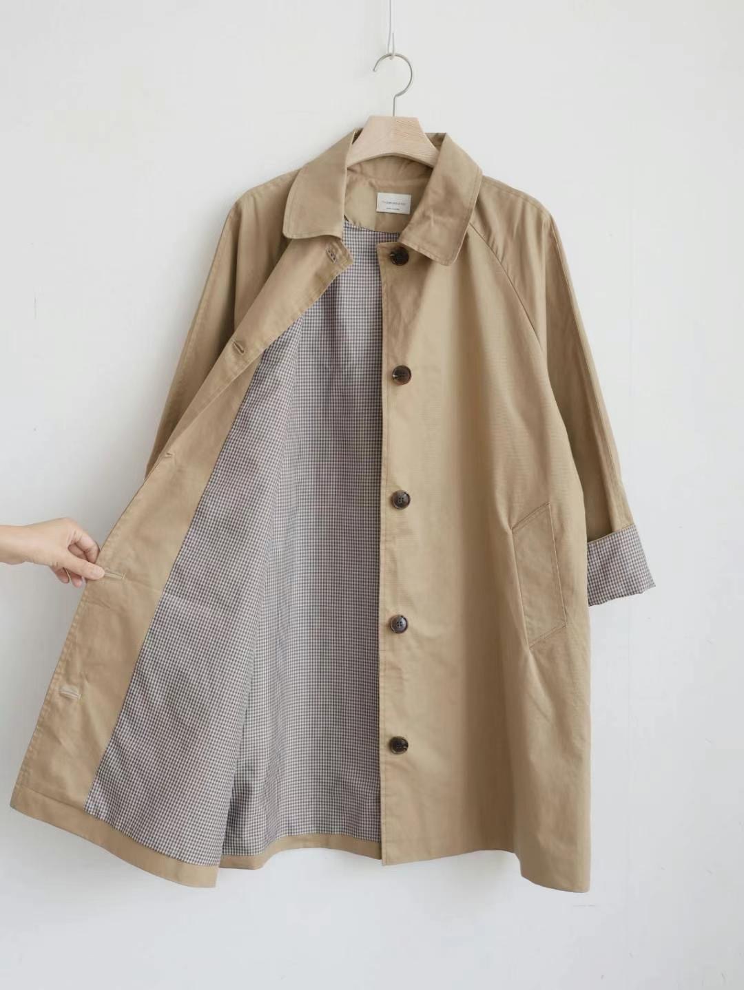 MU 뮤-T直郵韓國代購女裝新品推薦職業24秋冬真品長款風衣MU 뮤-T長款風衣