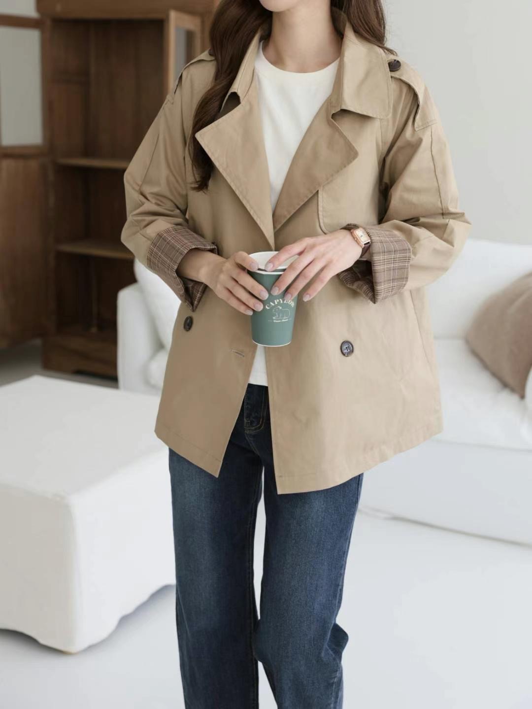 MU 뮤-T韓國直郵東大門實拍女裝新款職業熱賣時尚24秋冬夾克MU 뮤-T夾克圖色2