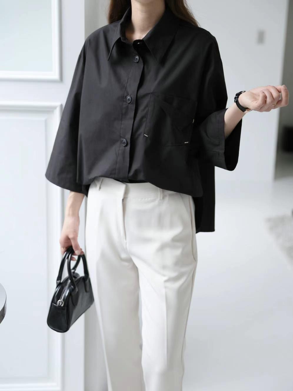 MU 뮤-T韓國直郵東大門代購女裝新款24秋冬熱賣襯衫蕾絲衫MU 뮤-T襯衫/蕾絲衫