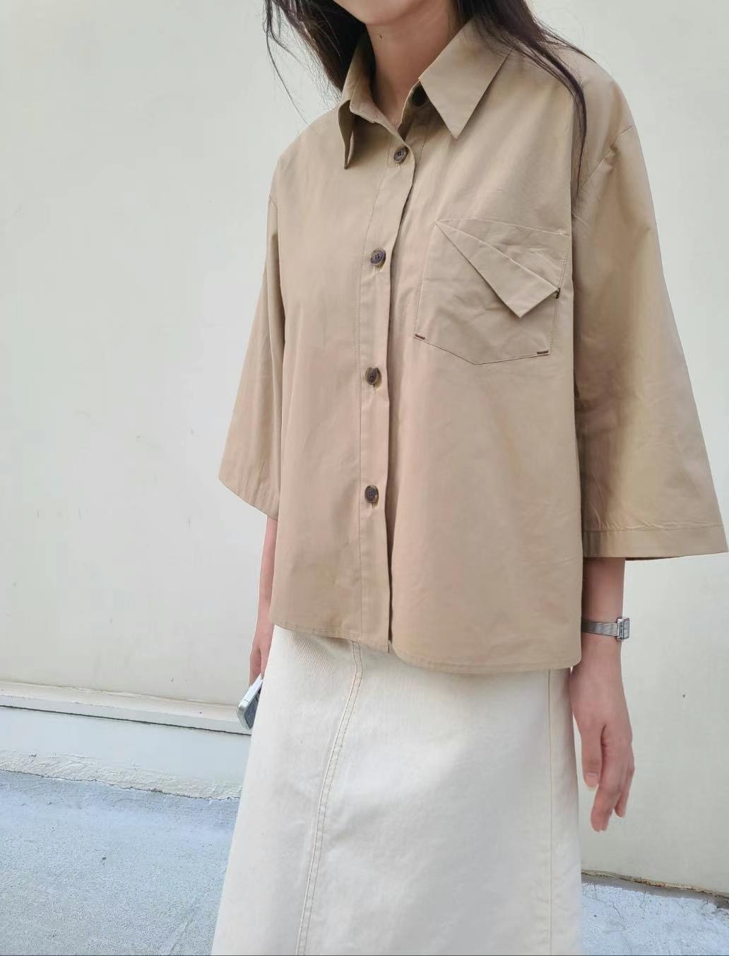 MU 뮤-T韓國直郵東大門代購女裝新款24秋冬熱賣襯衫蕾絲衫MU 뮤-T襯衫/蕾絲衫圖色2