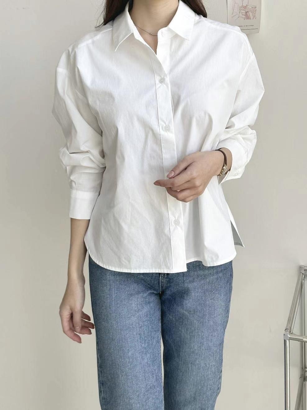 MU 뮤-T韓國直郵東大門代購女裝新品24秋冬職業襯衫蕾絲衫MU 뮤-T襯衫/蕾絲衫圖色2