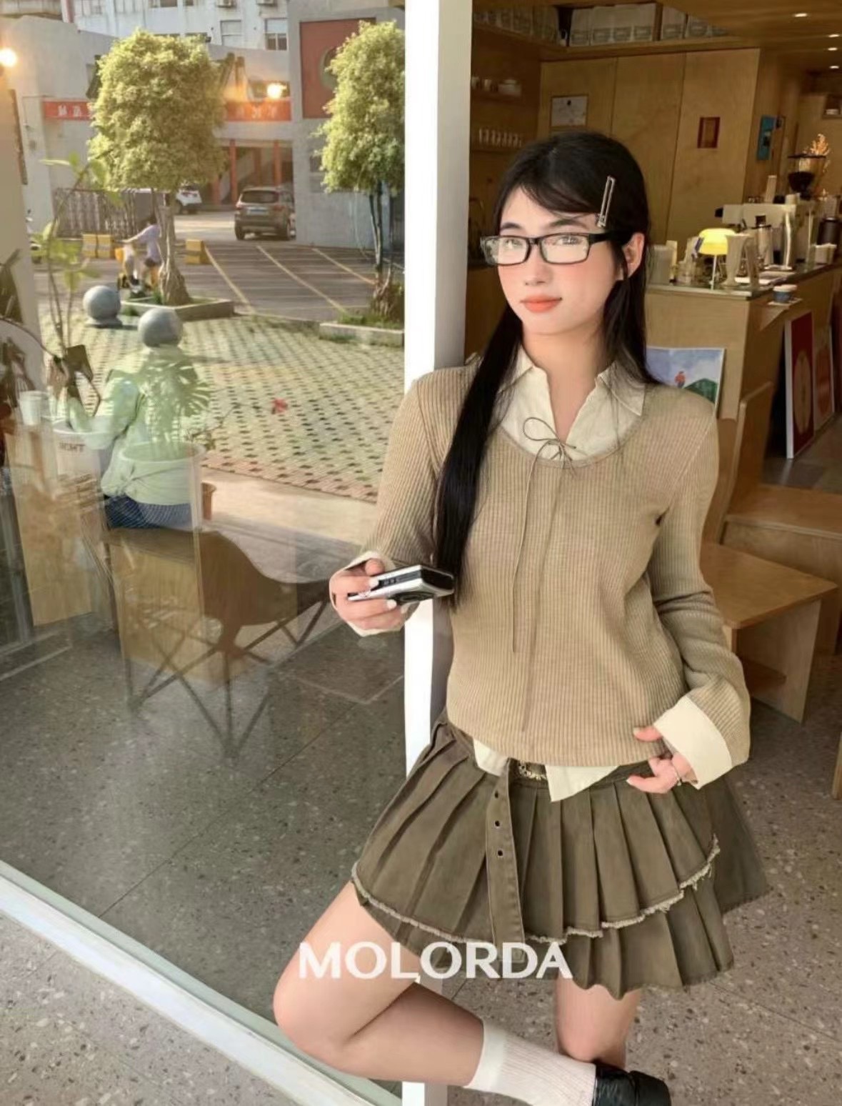 LUCKY STORE韓國直郵東大門代購女裝新品熱賣休閑24秋冬套裝ANGE套裝