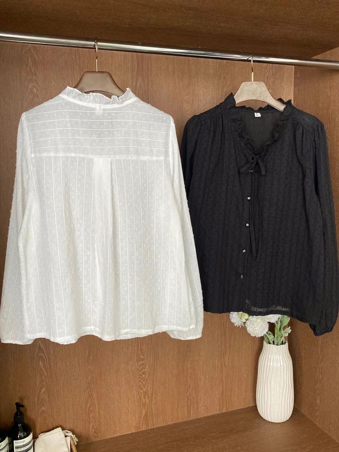 YANGPA韓國直郵東大門實拍女裝新款24秋冬人氣襯衫蕾絲衫YANGPA襯衫/蕾絲衫