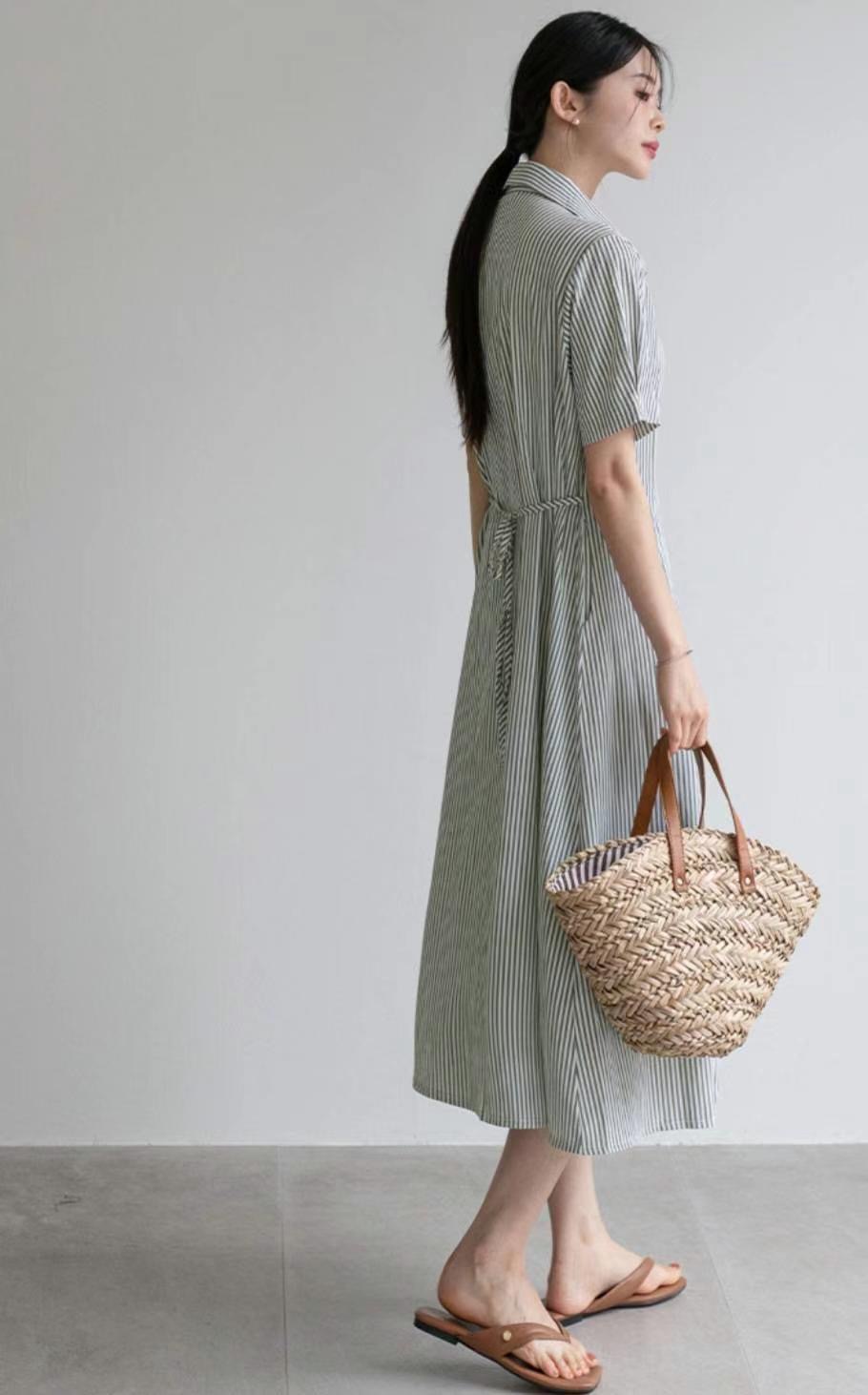 MU 뮤-T韓國直郵女裝新品休閑24秋冬真品人氣時尚連衣裙MU 뮤-T連衣裙